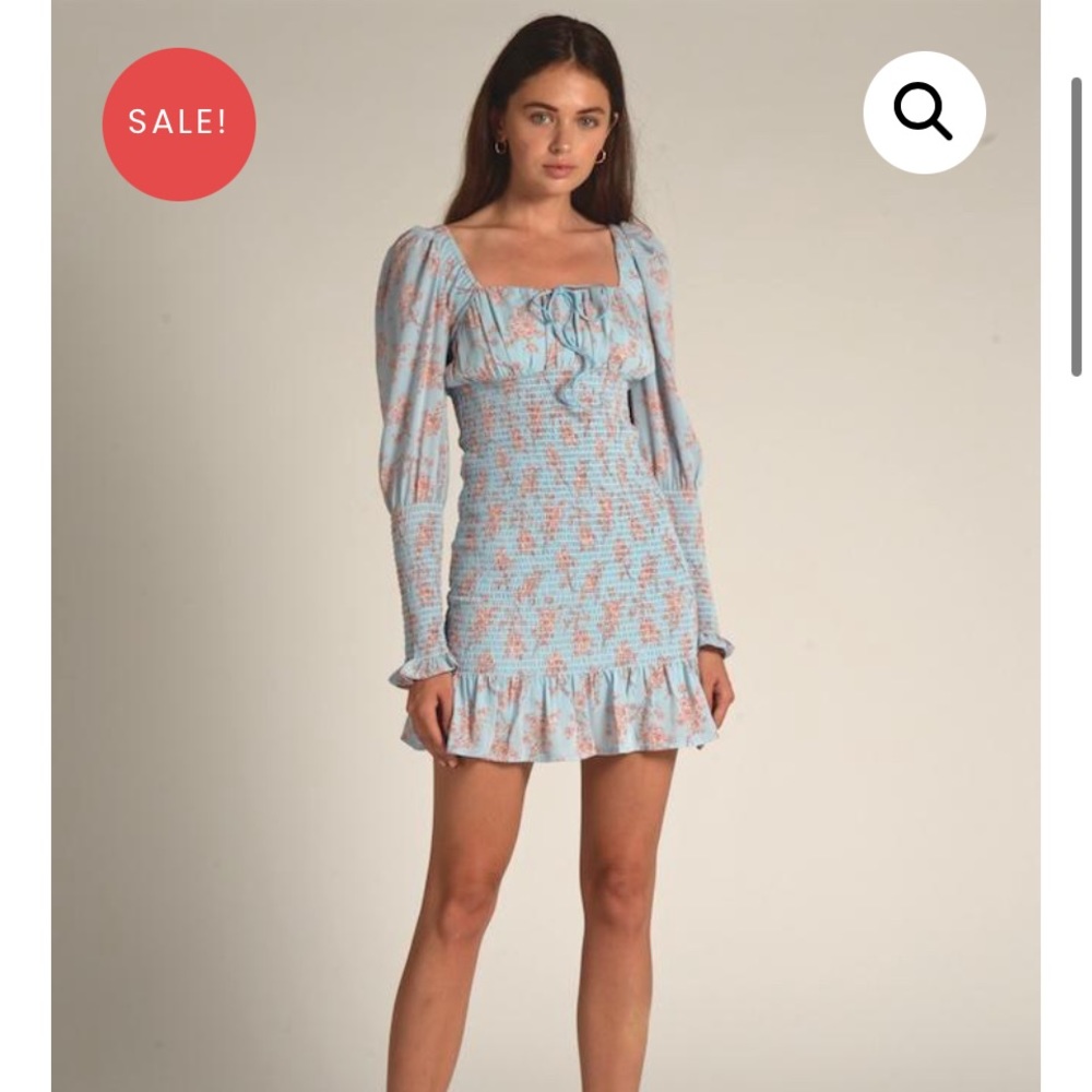 Cistar New York All Over Smocked Floral Dress